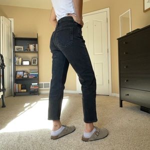 Zara straight leg black jean